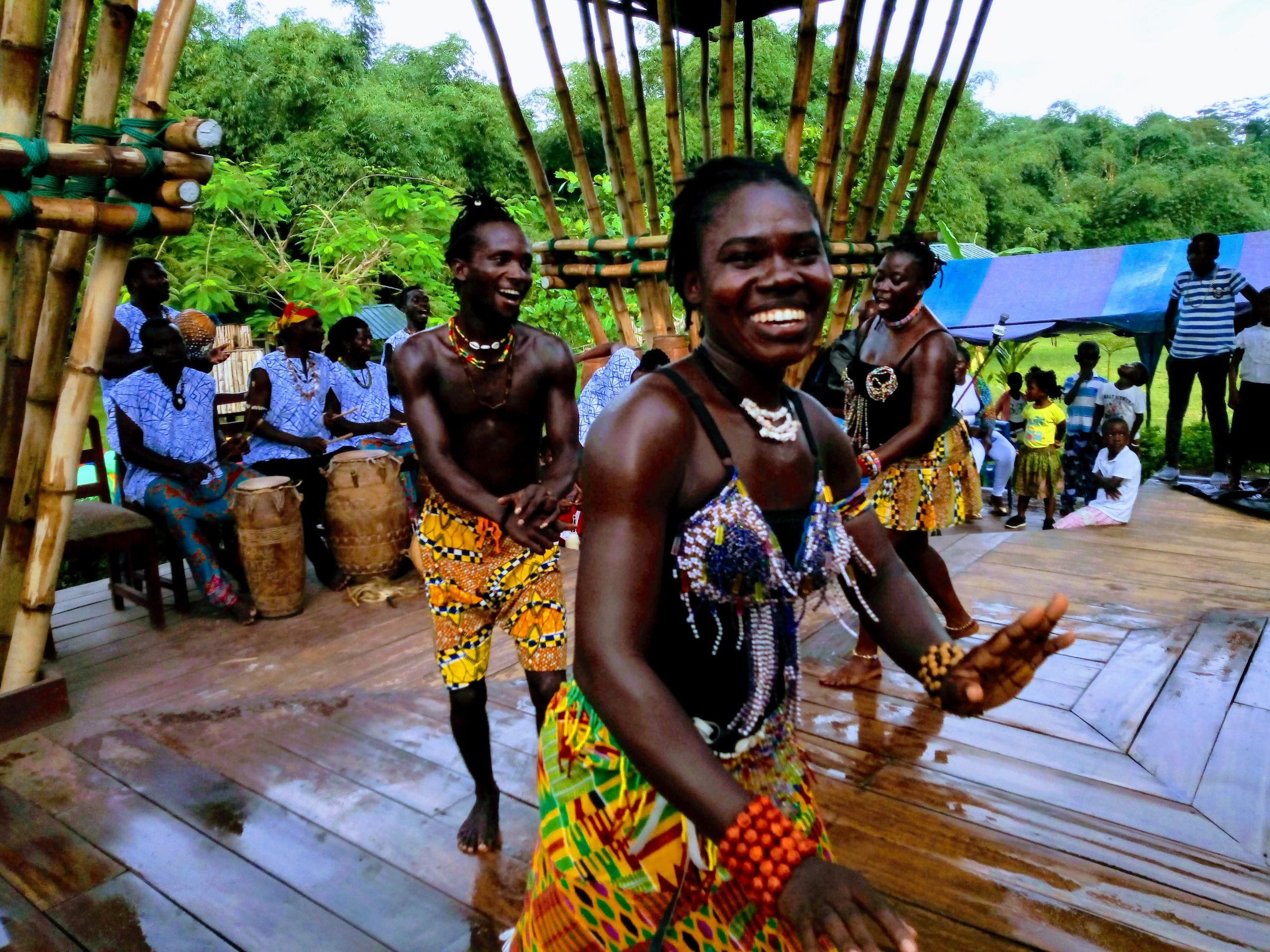 Tsirkormpam dance group - cultural performance at Kakum Childrens park